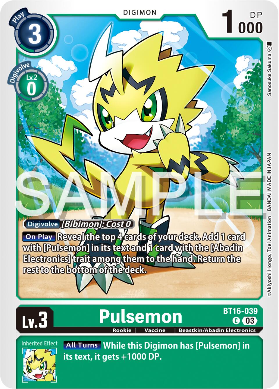 Pulsemon [BT16-039] [Beginning Observer] | Devastation Store