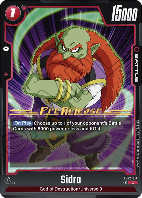 Sidra [Blazing Aura Pre-Release Cards] | Devastation Store
