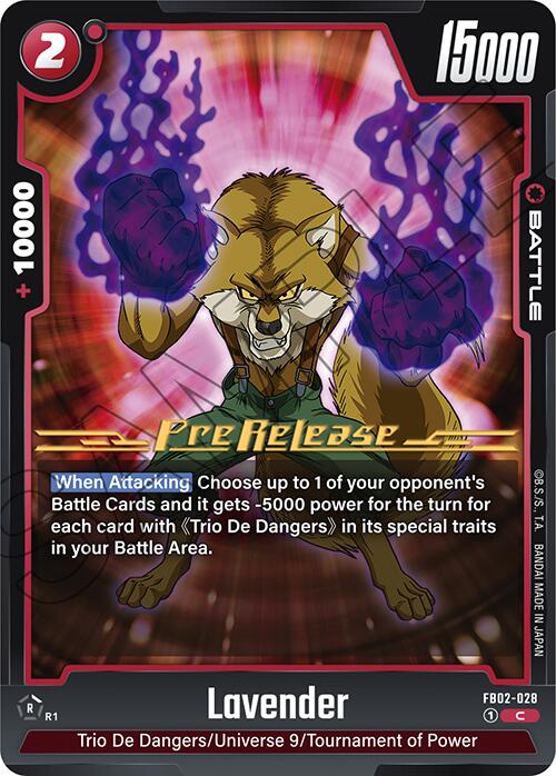 Lavender [Blazing Aura Pre-Release Cards] | Devastation Store