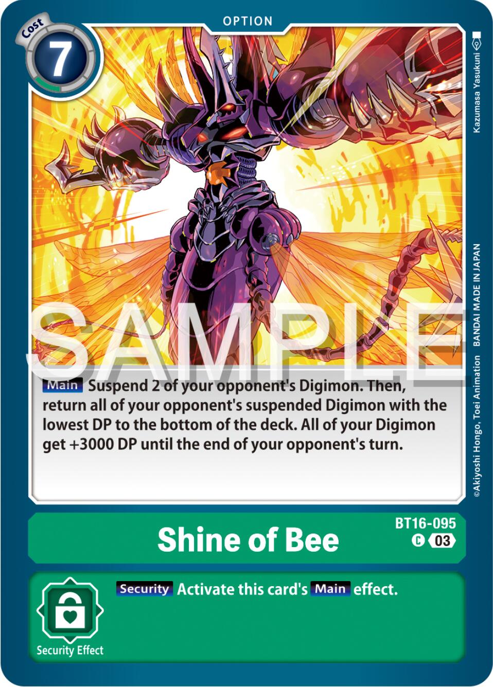 Shine of Bee [BT16-095] [Beginning Observer] | Devastation Store
