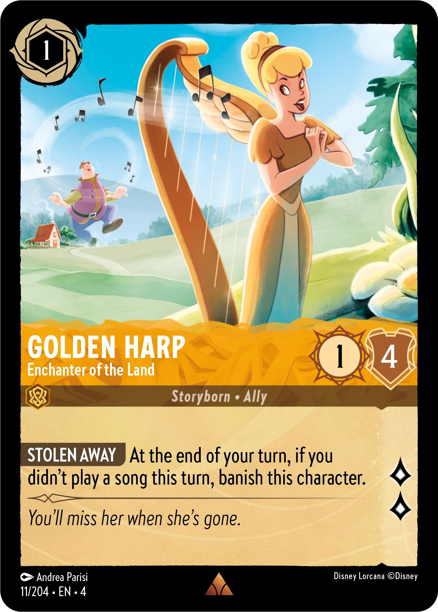 Golden Harp - Enchanter of the Land (11/204) [Ursula's Return] | Devastation Store