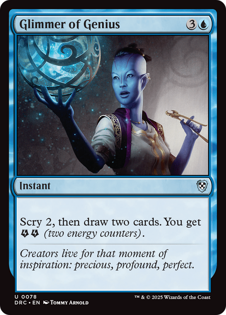 Glimmer of Genius [Aetherdrift Commander] | Devastation Store