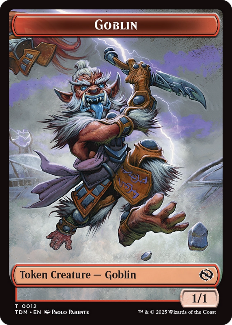 Goblin // Solider (0004) Double-Sided Token [Tarkir: Dragonstorm Commander Tokens] | Devastation Store