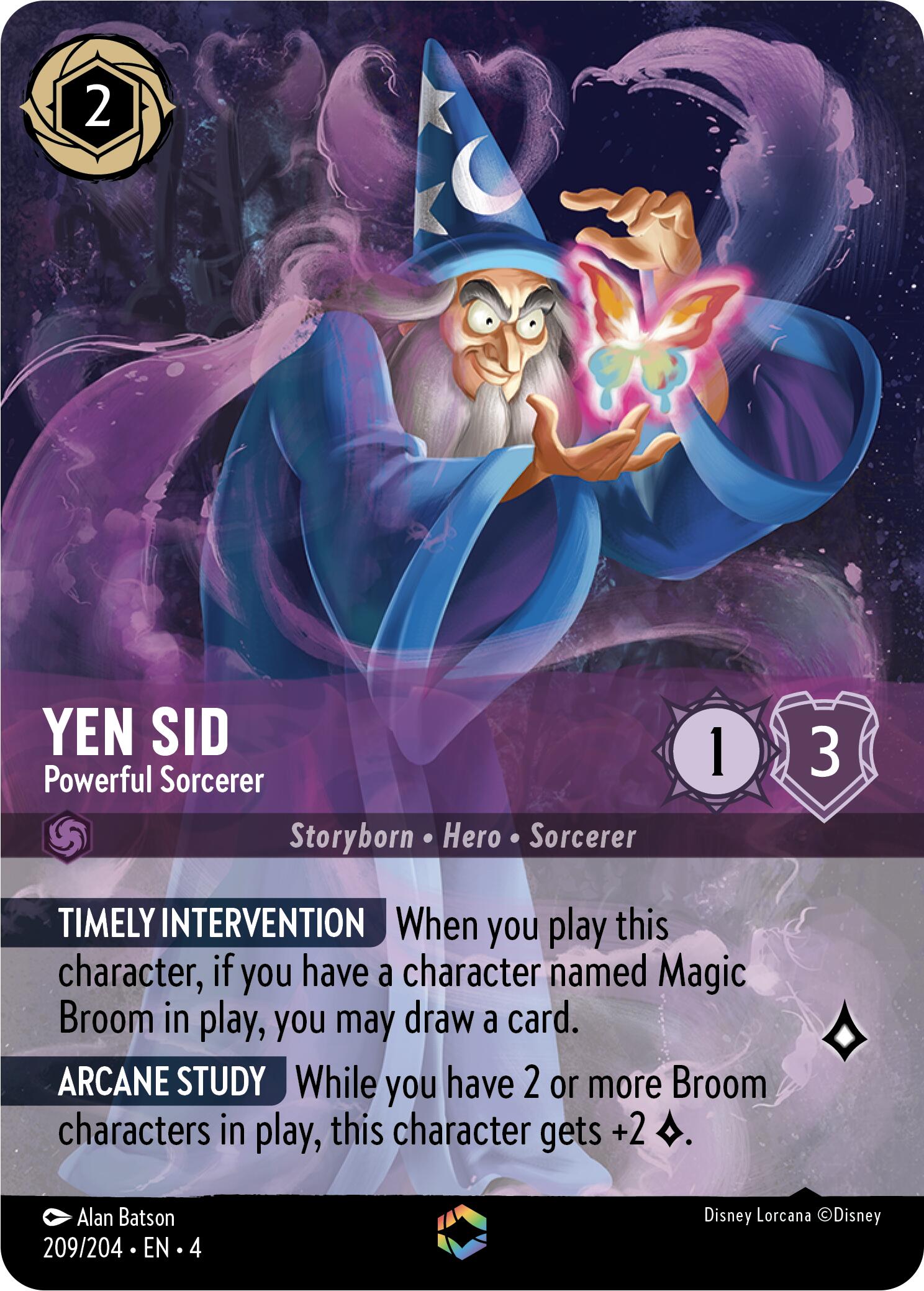 Yen Sid - Powerful Sorcerer (Enchanted) (209/204) [Ursula's Return] | Devastation Store