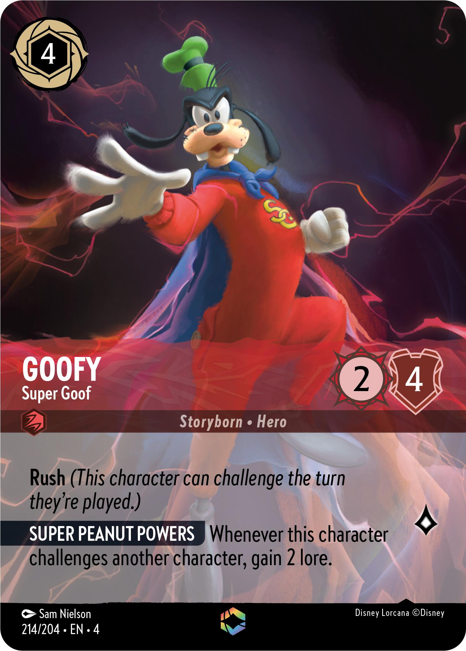 Goofy - Super Goof (Enchanted) (214/204) [Ursula's Return] | Devastation Store