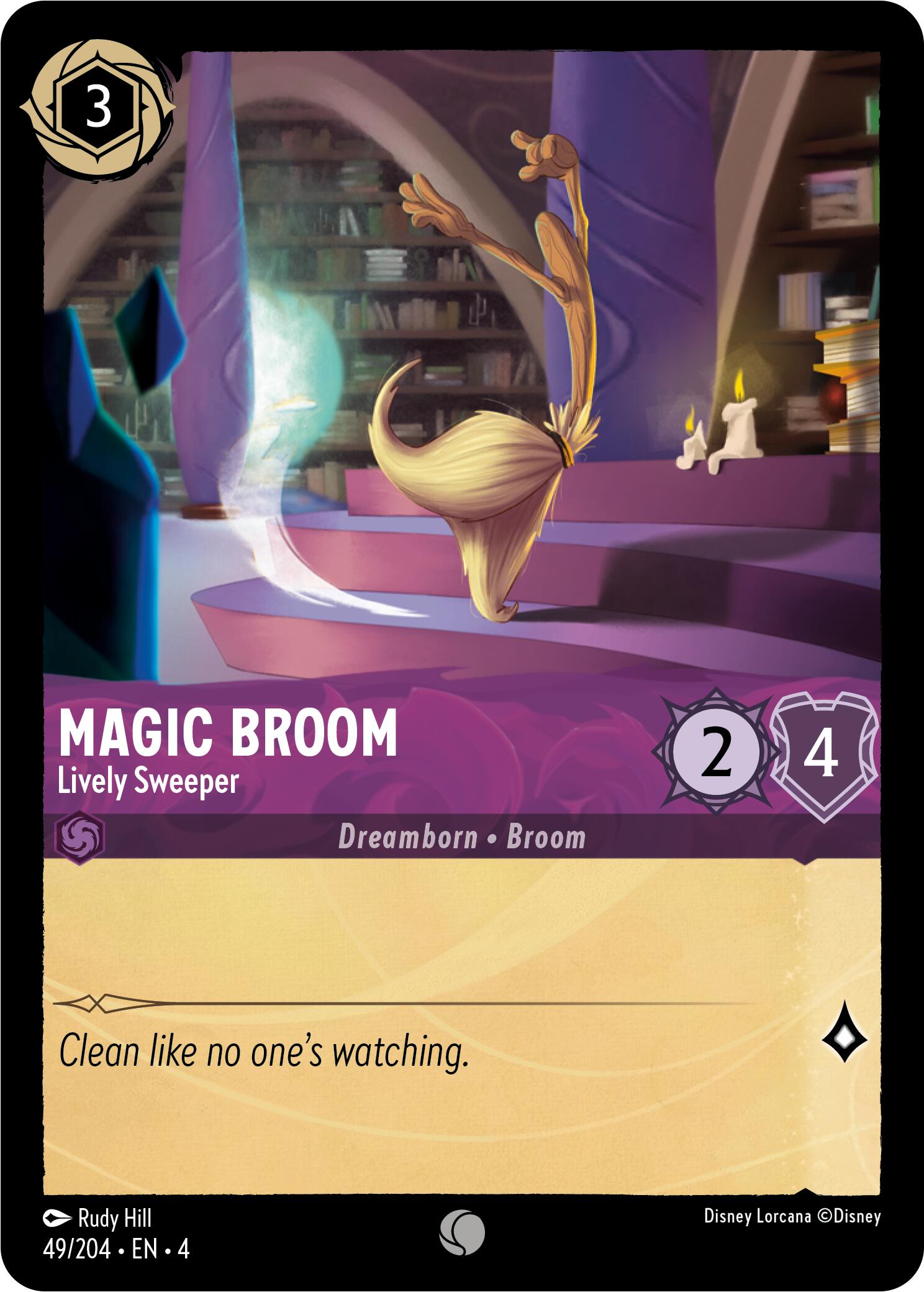 Magic Broom - Lively Sweeper (49/204) [Ursula's Return] | Devastation Store