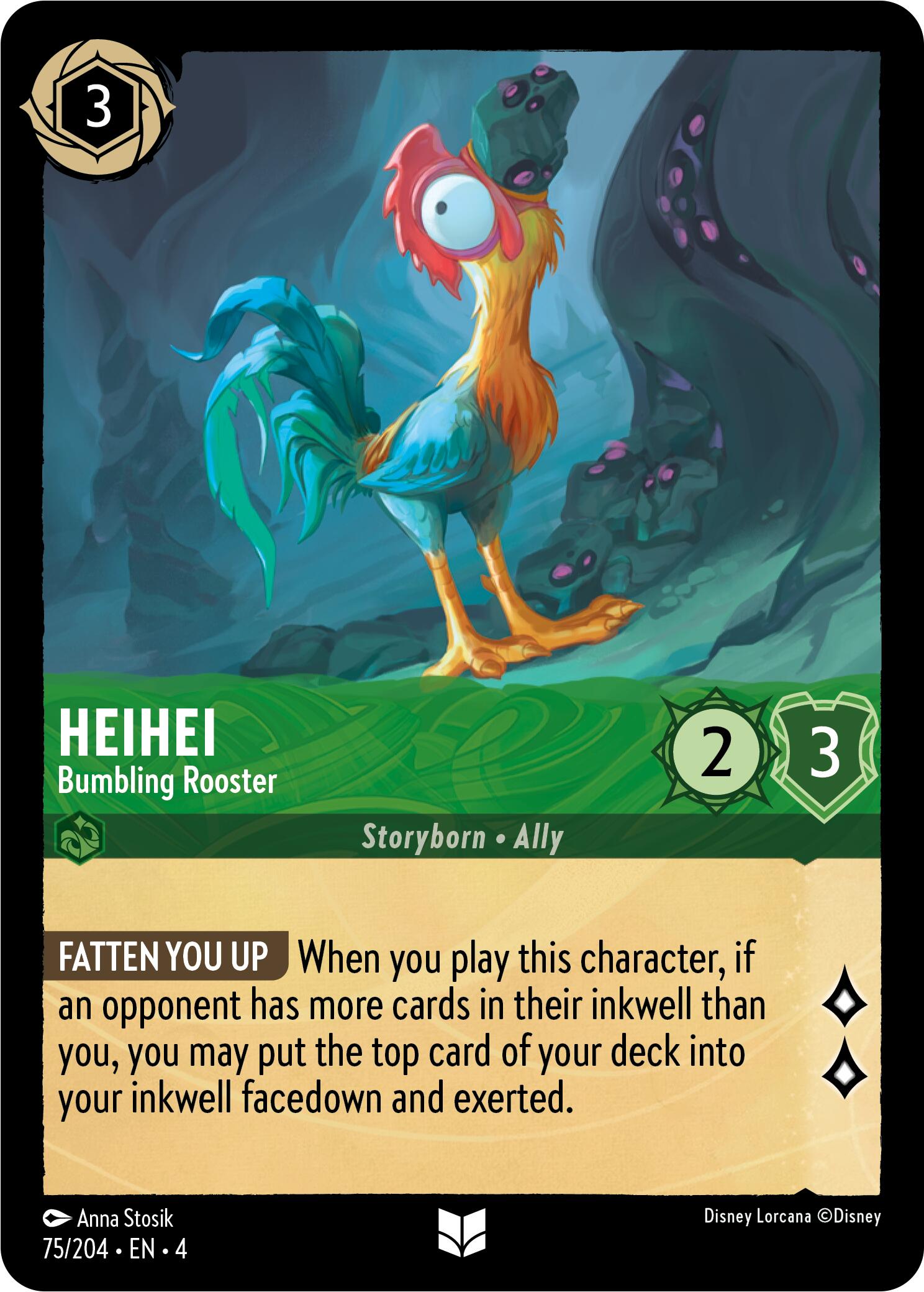 Heihei - Bumbling Rooster (75/204) [Ursula's Return] | Devastation Store