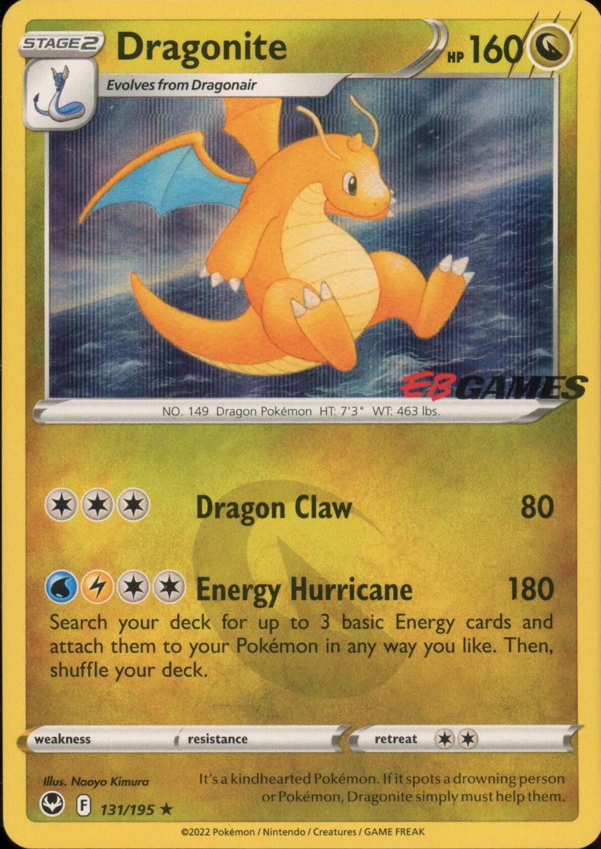 Dragonite (131/195) (EB Games Exclusive) [Miscellaneous Cards] | Devastation Store