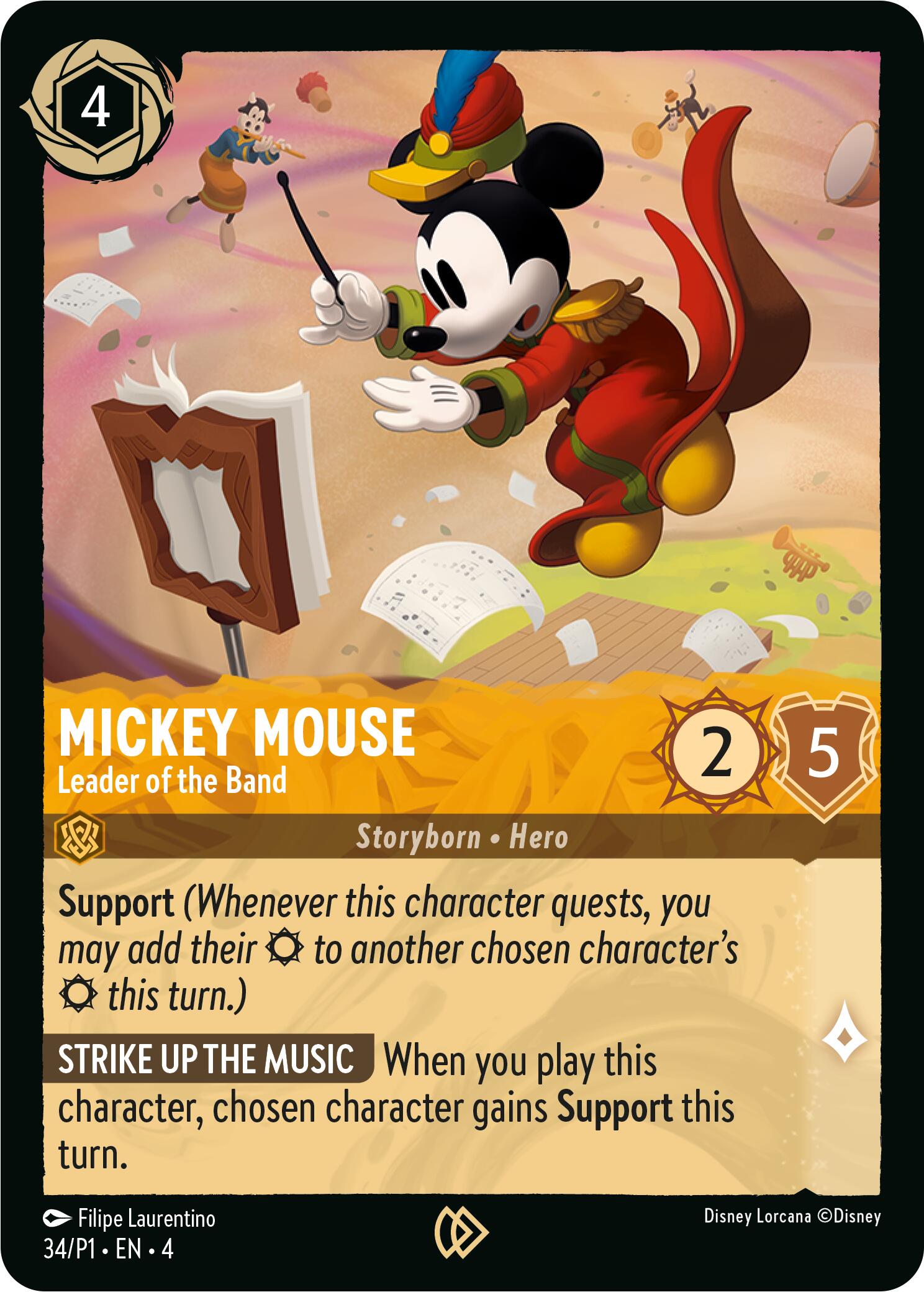 Mickey Mouse - Leader of the Band (34) [Promo Cards] | Devastation Store