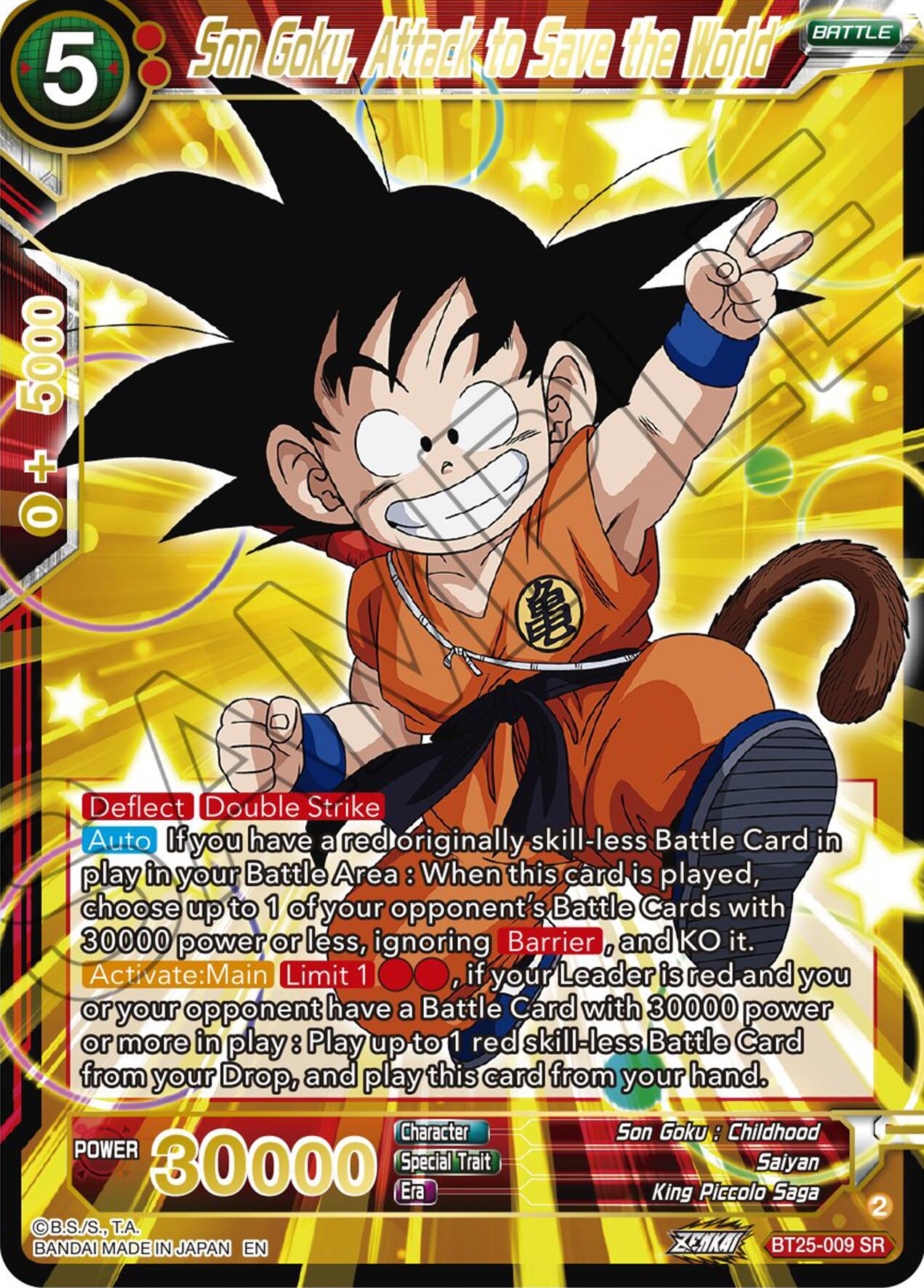 Son Goku, Attack to Save the World (BT25-009) [Legend of the Dragon Balls] | Devastation Store