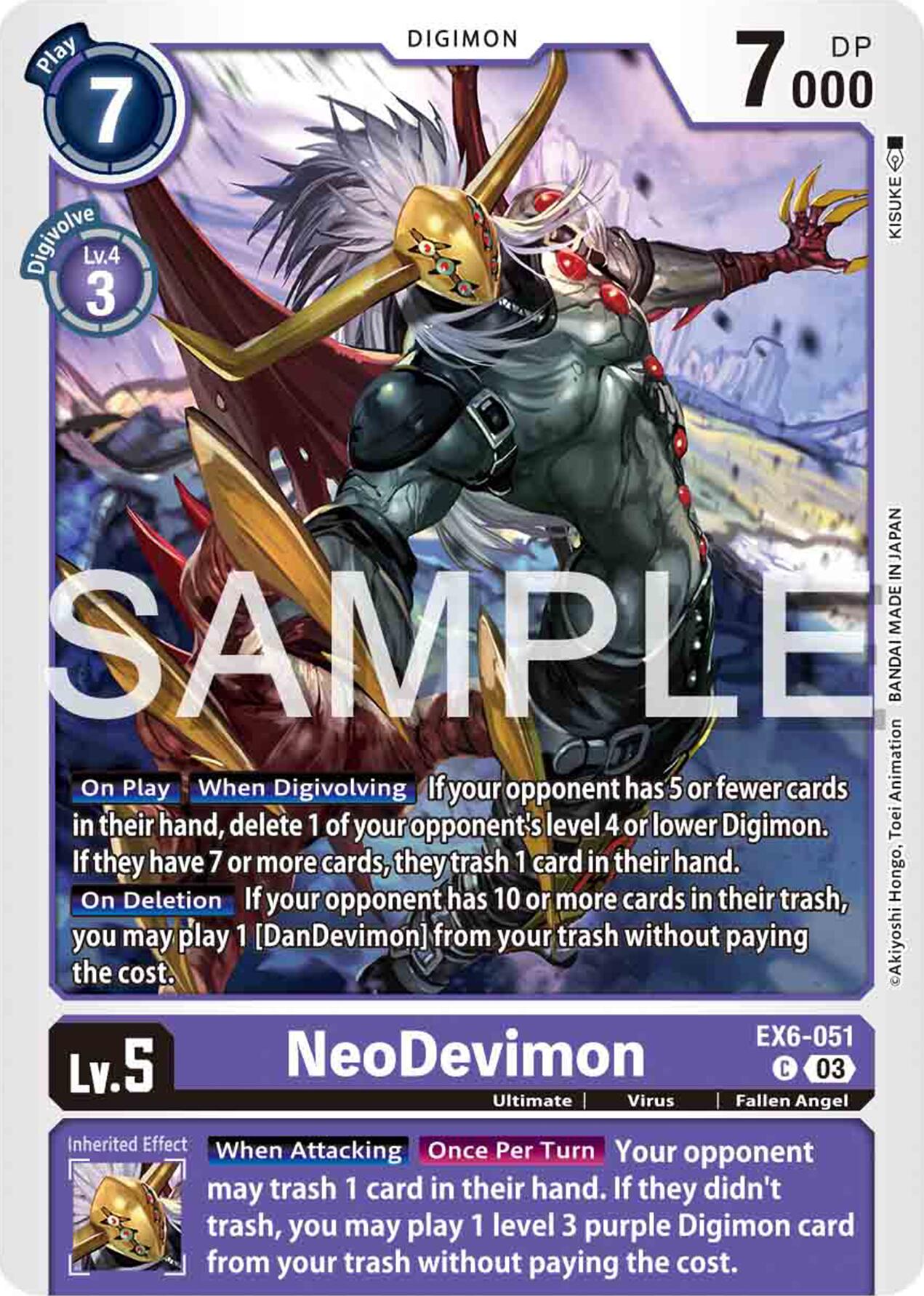NeoDevimon [EX6-051] [Infernal Ascension] | Devastation Store