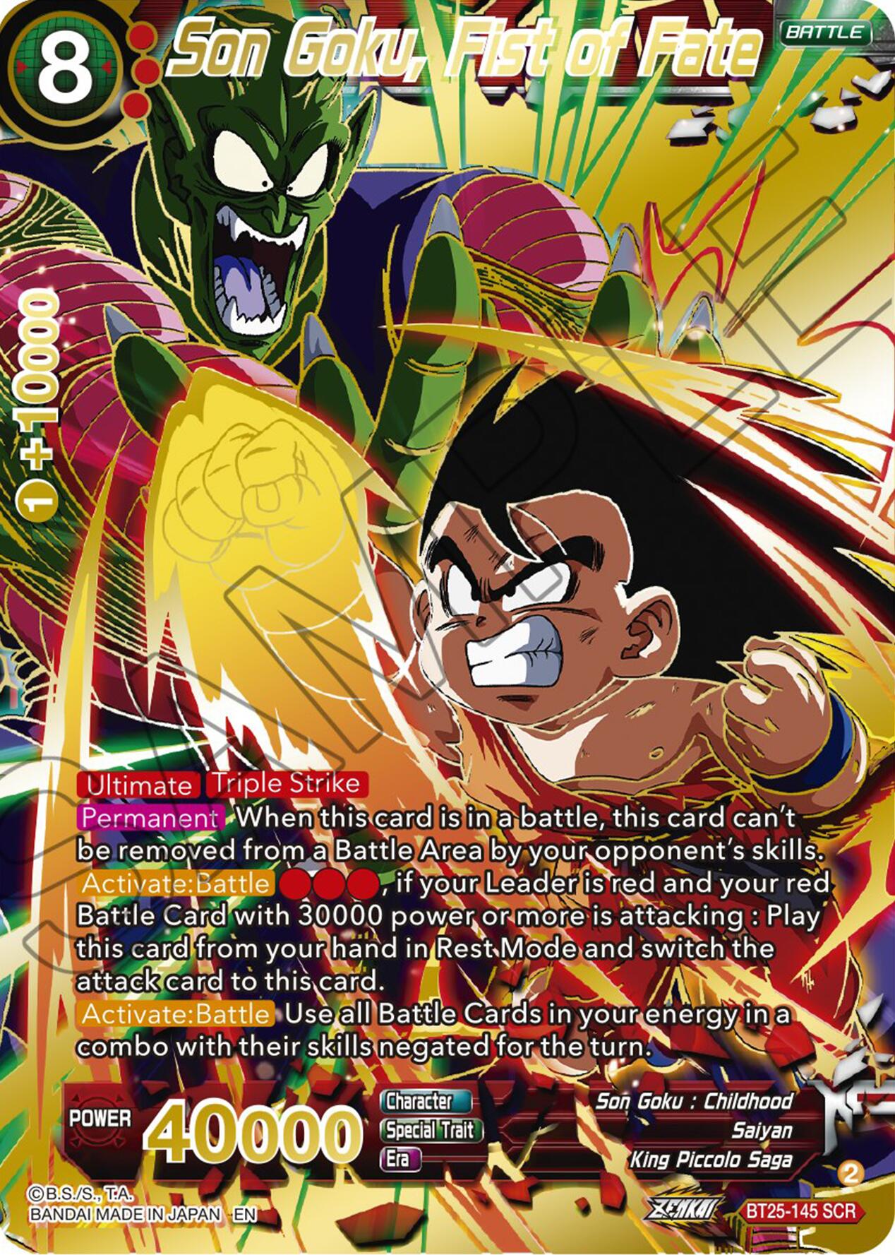Son Goku, Fist of Fate (BT25-145) [Legend of the Dragon Balls] | Devastation Store