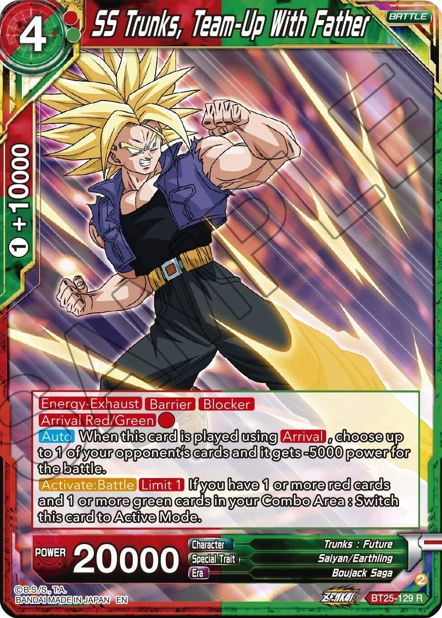 SS Trunks, Team-Up With Father (BT25-129) [Legend of the Dragon Balls] | Devastation Store