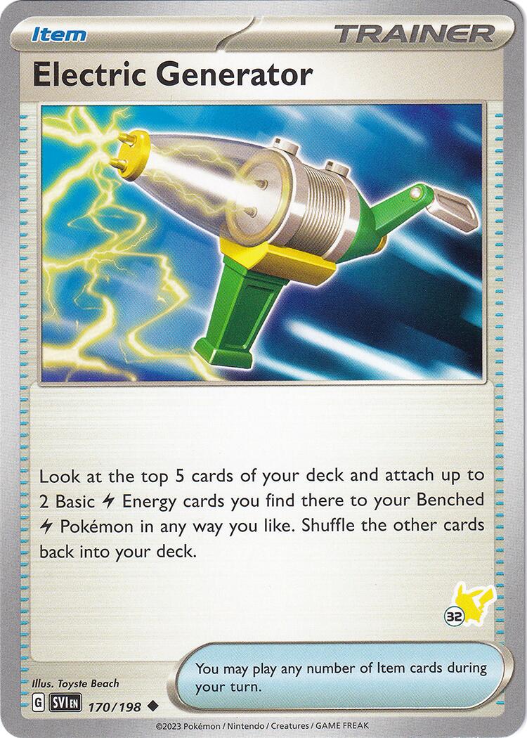 Electric Generator (170/198) (Pikachu Stamp #32) [Battle Academy 2024] | Devastation Store