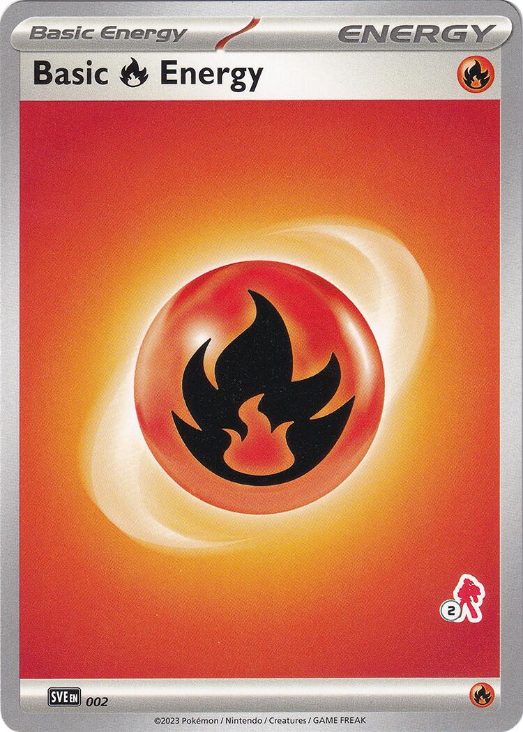 Basic Fire Energy (002) (Armarouge Stamp #2) [Battle Academy 2024] | Devastation Store