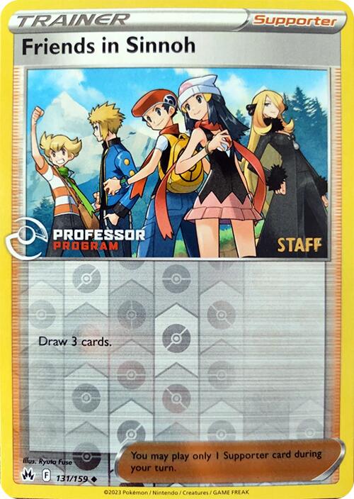 Friends in Sinnoh (131/159) (2023 Staff) [Professor Program Promos] | Devastation Store