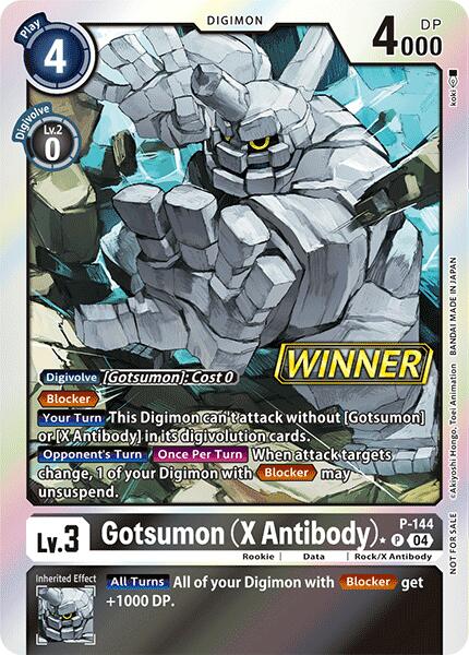 Gotsumon (X Antibody) [P-144] (Store Tournament 2024 Jul. – Sep. Winner Pack) [Promotional Cards] | Devastation Store