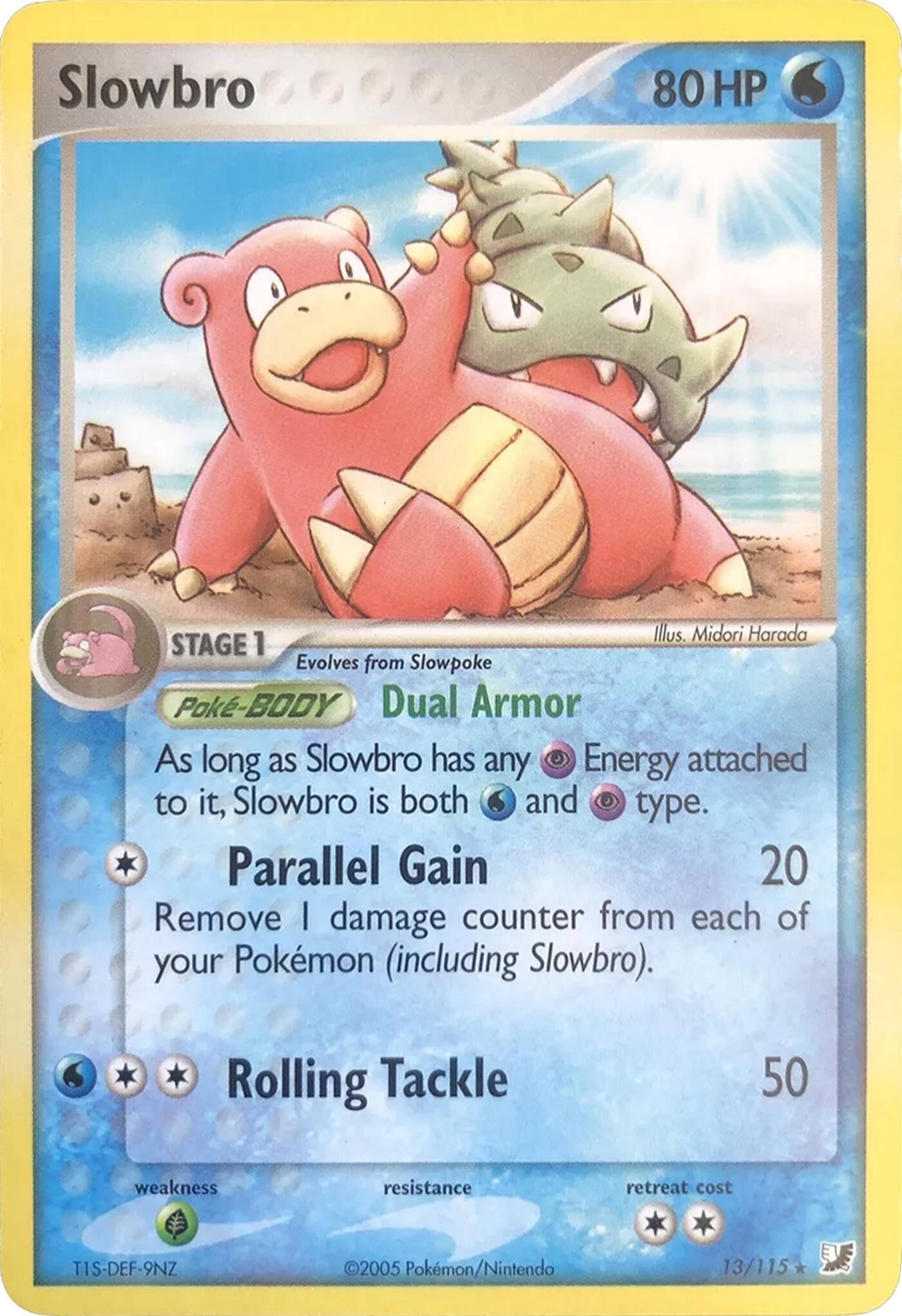 Slowbro (13/115) (Theme Deck Exclusives) [EX: Unseen Forces] | Devastation Store