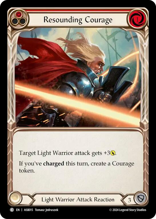 Resounding Courage (Red) [ASB015] (Armory Deck: Boltyn) | Devastation Store