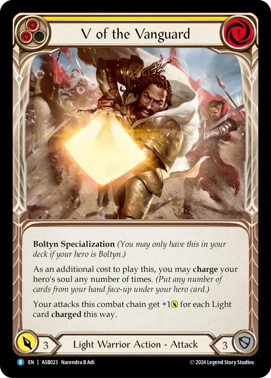 V of the Vanguard [ASB023] (Armory Deck: Boltyn) | Devastation Store