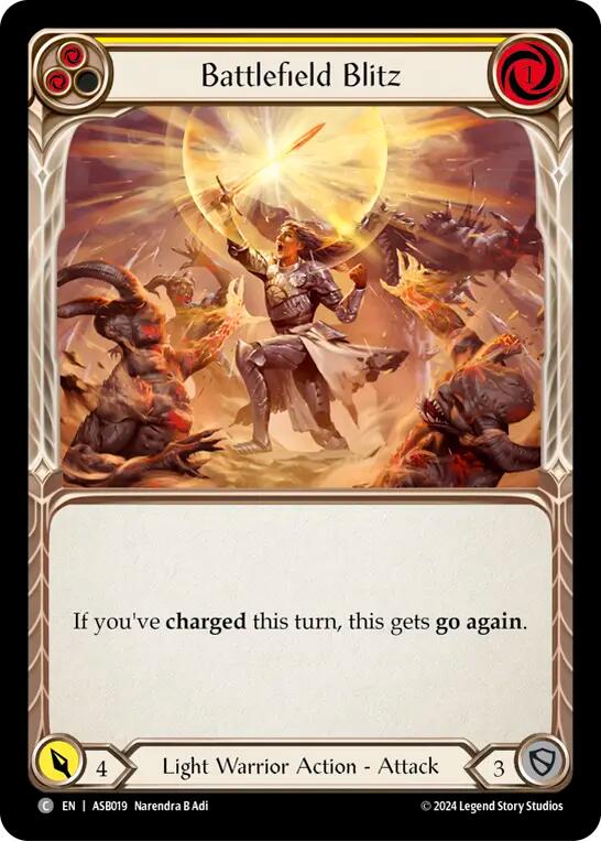 Battlefield Blitz (Yellow) [ASB019] (Armory Deck: Boltyn) | Devastation Store