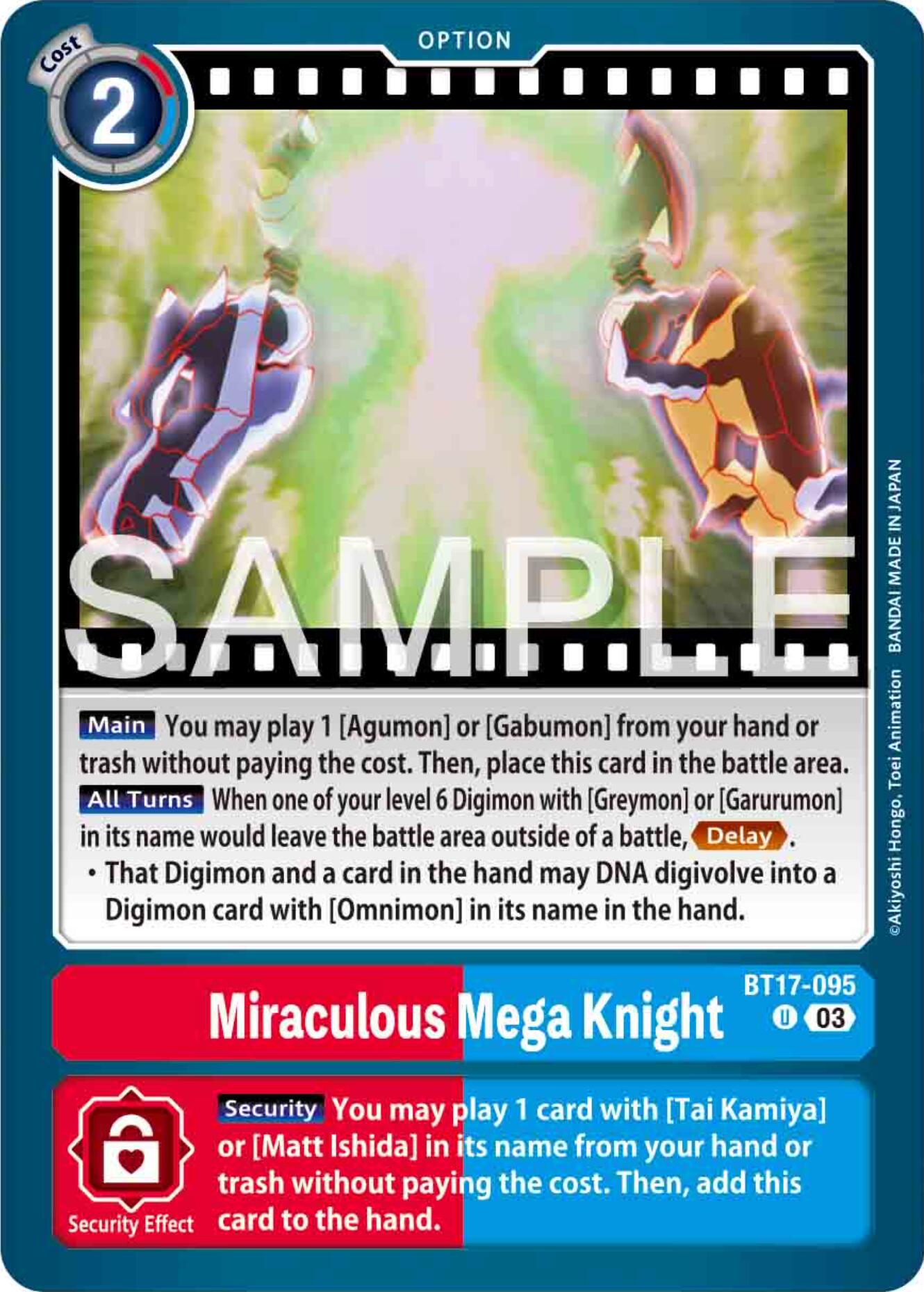 Miraculous Mega Knight [BT17-095] [Secret Crisis] | Devastation Store