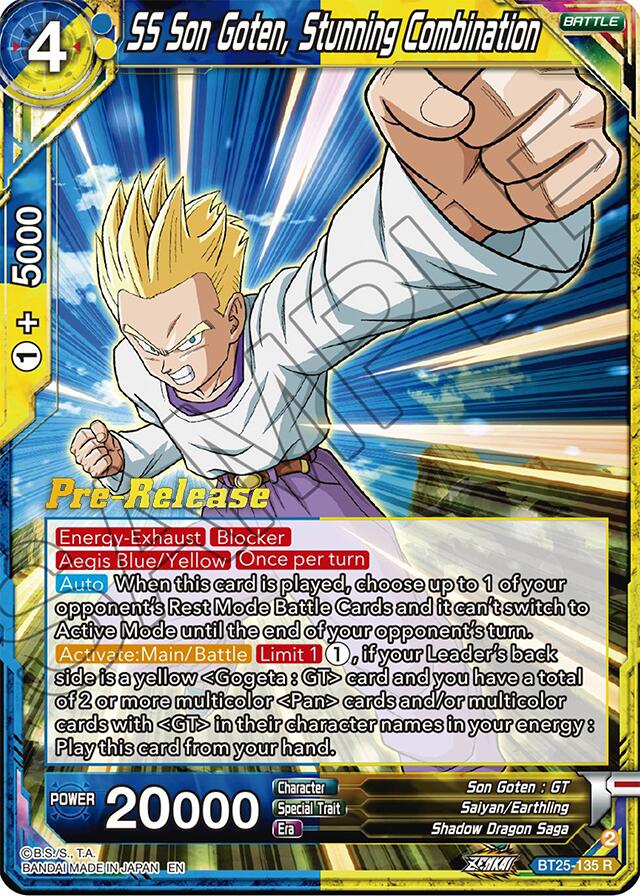 SS Son Goten, Stunning Combination (BT25-135) [Legend of the Dragon Balls Prerelease Promos] | Devastation Store