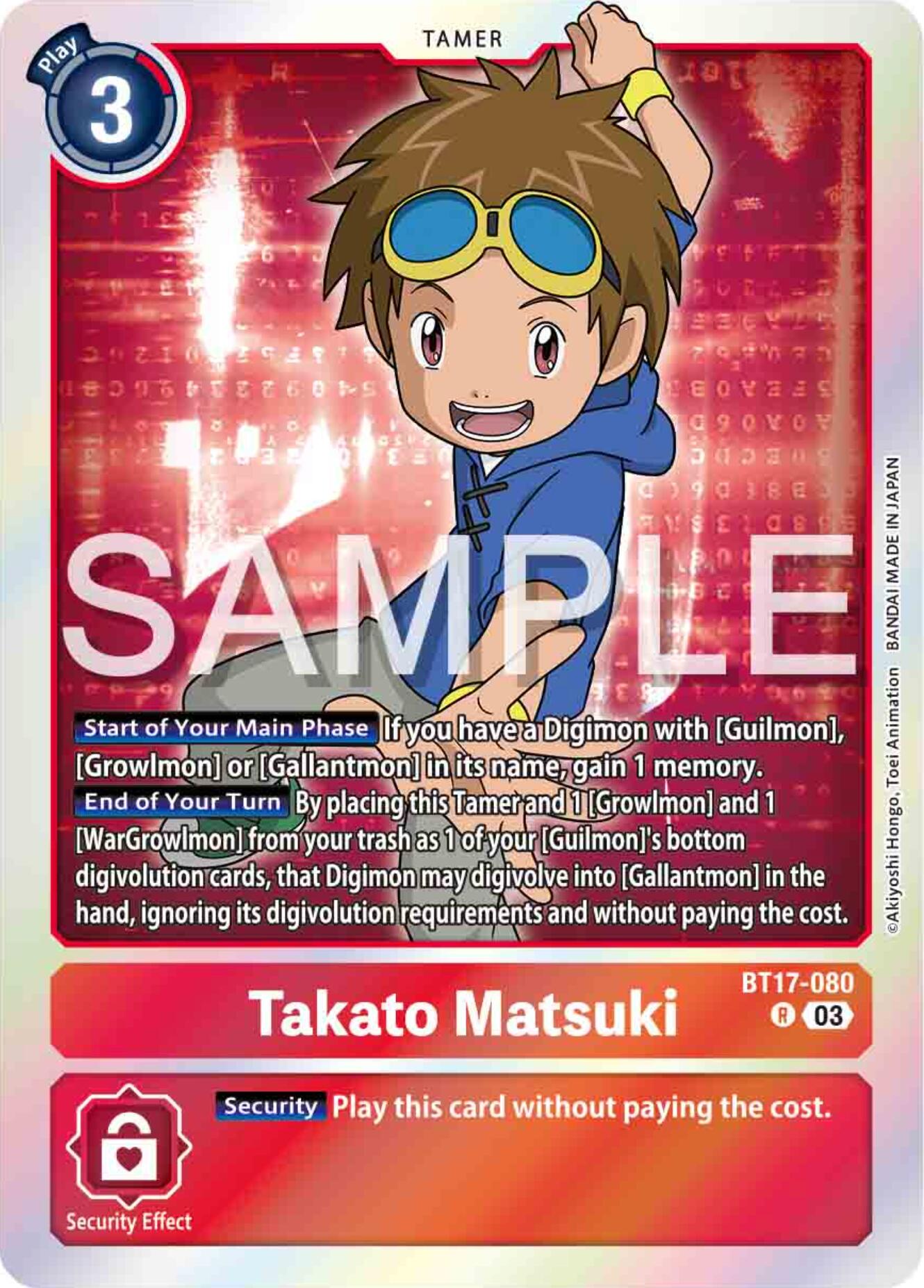 Takato Matsuki [BT17-080] [Secret Crisis] | Devastation Store