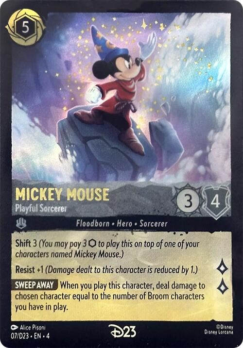 Mickey Mouse - Playful Sorcerer (7) [D23 Promos] | Devastation Store