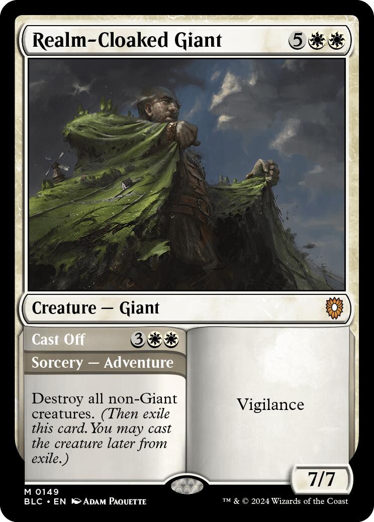 Realm-Cloaked Giant [Bloomburrow Commander] | Devastation Store
