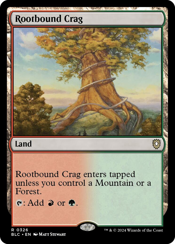 Rootbound Crag [Bloomburrow Commander] | Devastation Store