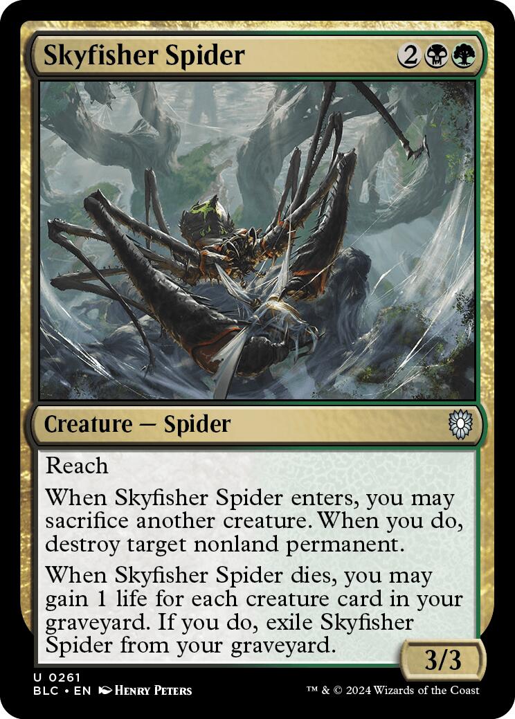 Skyfisher Spider [Bloomburrow Commander] | Devastation Store