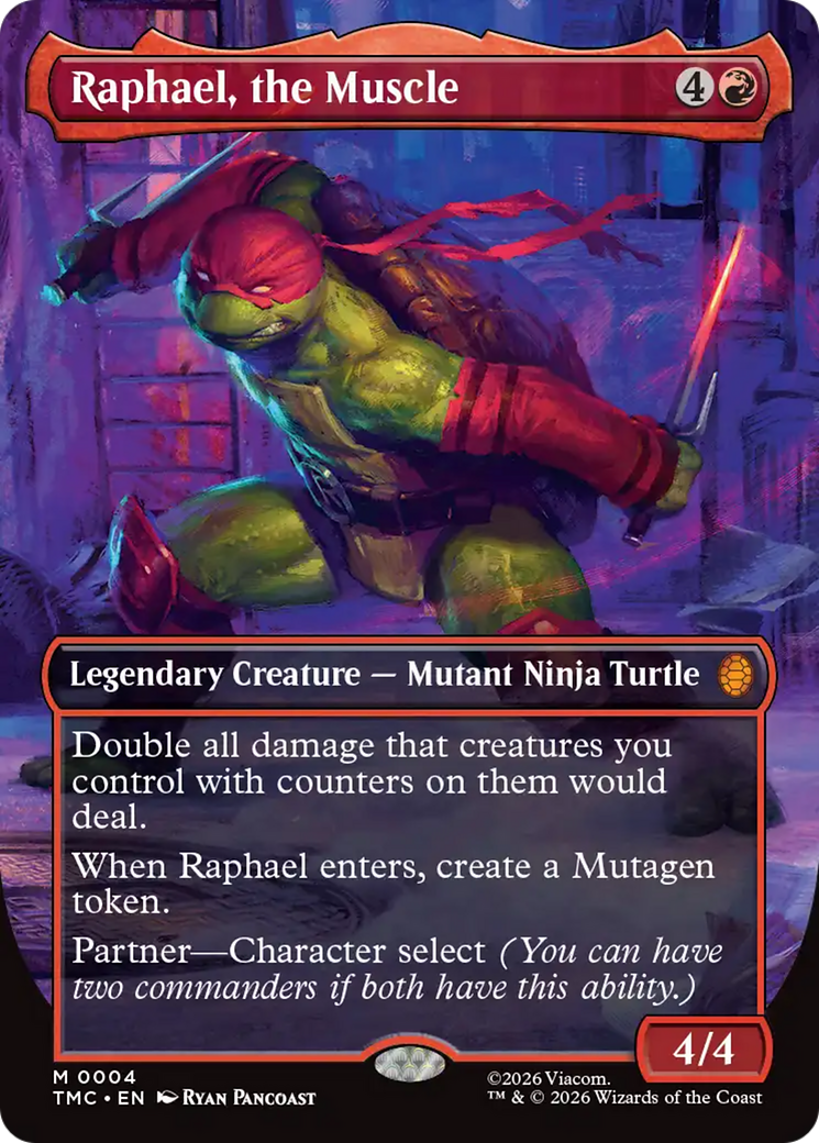 Raphael, the Muscle (Borderless) [Teenage Mutant Ninja Turtles Commander] | Devastation Store