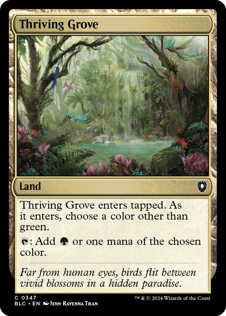 Thriving Grove [Bloomburrow Commander] | Devastation Store