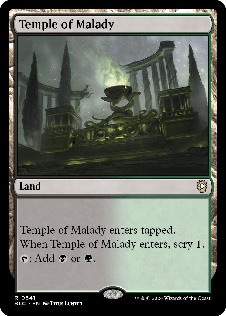 Temple of Malady [Bloomburrow Commander] | Devastation Store