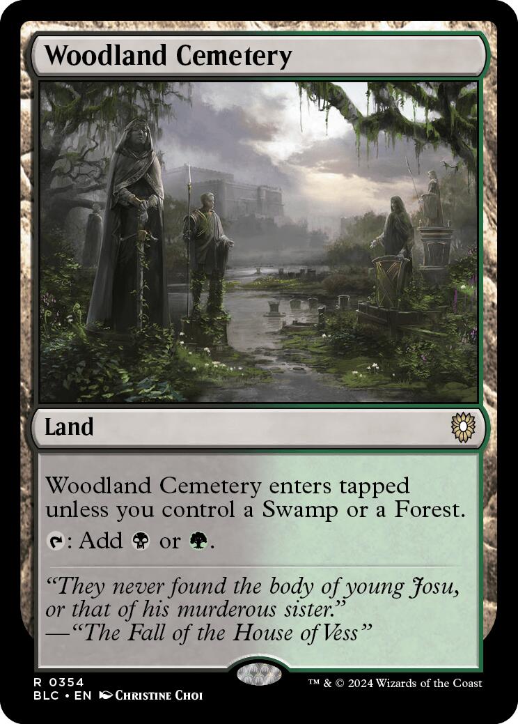 Woodland Cemetery [Bloomburrow Commander] | Devastation Store