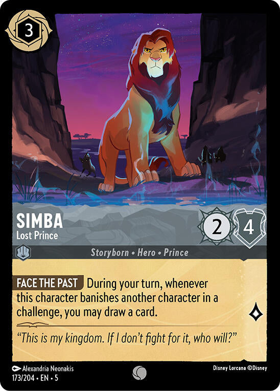 Simba - Lost Prince (173/204) [Shimmering Skies] | Devastation Store