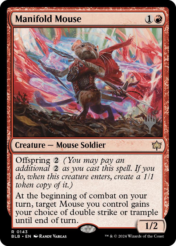 Manifold Mouse (Promo Pack) [Bloomburrow Promos] | Devastation Store