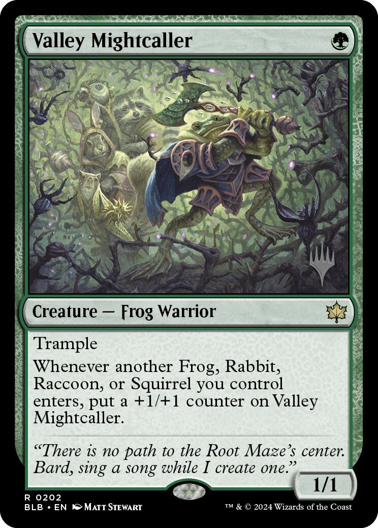 Valley Mightcaller (Promo Pack) [Bloomburrow Promos] | Devastation Store