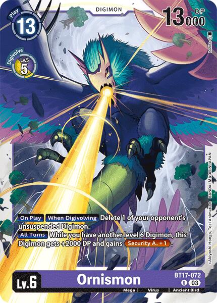 Ornismon [BT17-072] [Secret Crisis] | Devastation Store