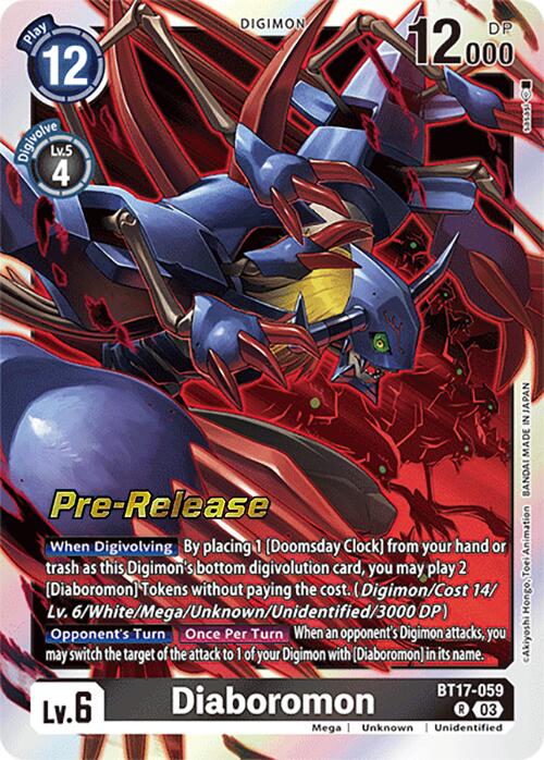 Diaboromon [BT17-059] [Secret Crisis Pre-Release Cards] | Devastation Store