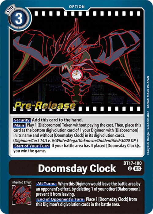 Doomsday Clock [BT17-100] [Secret Crisis Pre-Release Cards] | Devastation Store