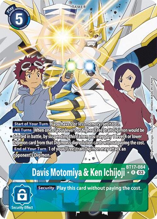 Davis Motomiya & Ken Ichijoji [BT17-084] (Alternate Art) [Secret Crisis] | Devastation Store