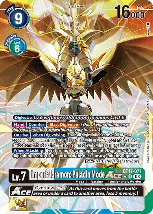 Imperialdramon: Paladin Mode ACE [BT17-077] (Alternate Art) [Secret Crisis] | Devastation Store