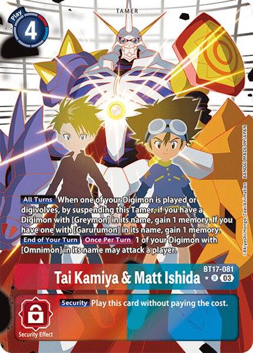 Tai Kamiya & Kari Kamiya [BT17-093] (Alternate Art) [Secret Crisis] | Devastation Store