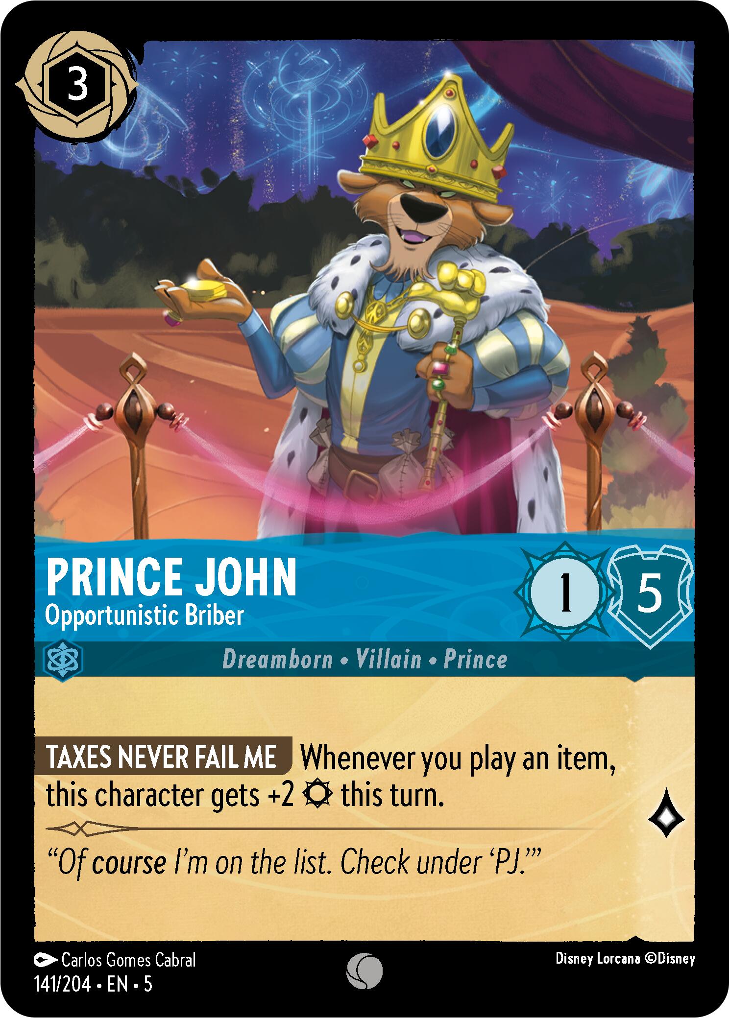 Prince John - Opportunistic Briber (141/204) [Shimmering Skies] | Devastation Store