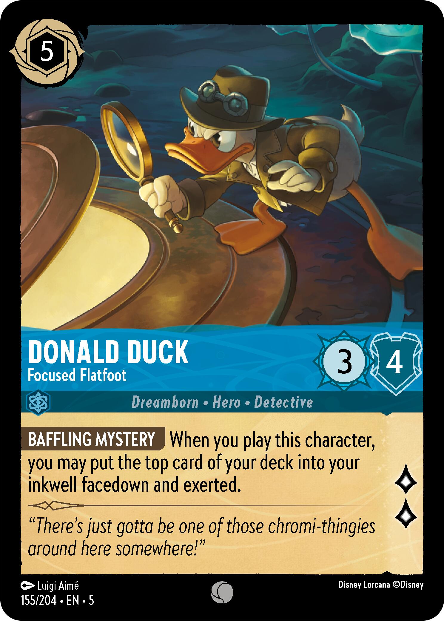 Donald Duck - Focused Flatfoot (155/204) [Shimmering Skies] | Devastation Store