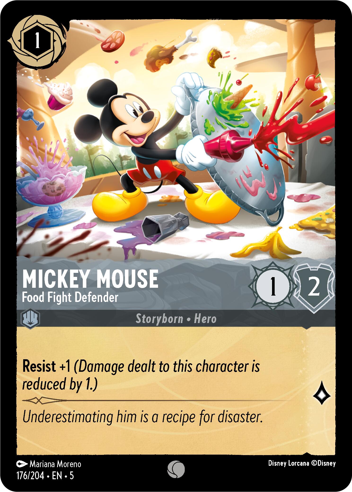 Mickey Mouse - Food Fight Defender (176/204) [Shimmering Skies] | Devastation Store