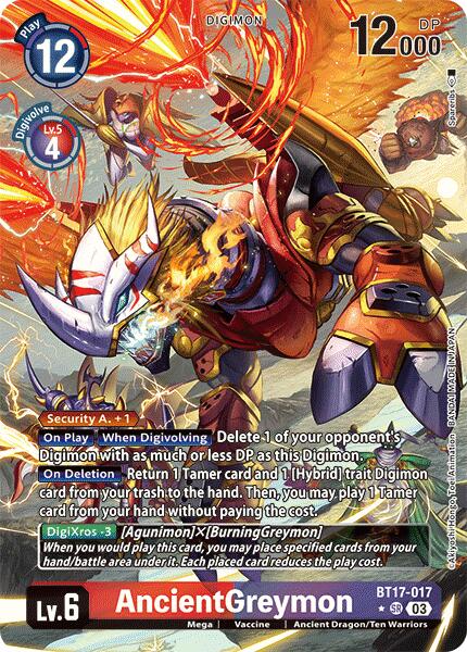 AncientGreymon [BT17-017] (Alternate Art) [Secret Crisis] | Devastation Store