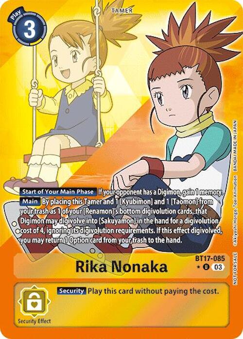 Rika Nonaka [BT17-085] (Alternate Art) [Secret Crisis] | Devastation Store